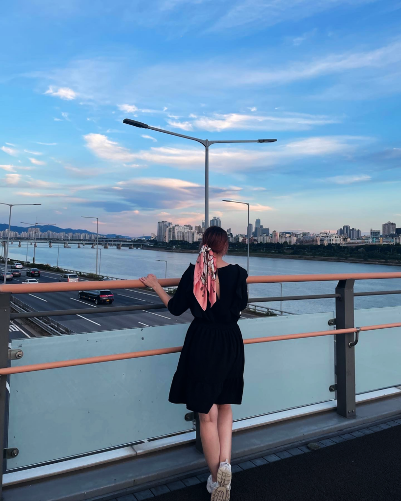 Girl on Seoul Forest Park Bridge